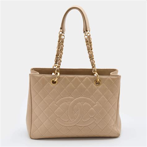 chanel logos tote shoulder bag caviar skin leather beige|Best 25+ Deals for Chanel Caviar Tote Bag .